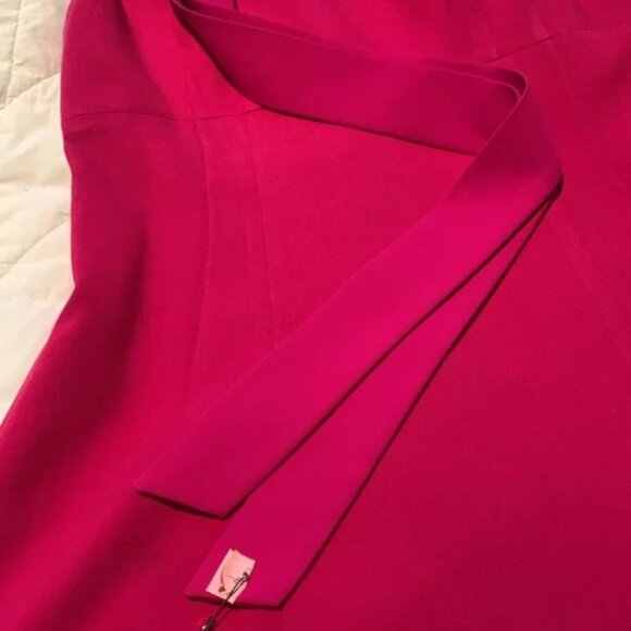 Kate Spade “Sicily” Pink A-Line Crepe Dress 14  Full Zip Back SEE PICS - Picture 12 of 12